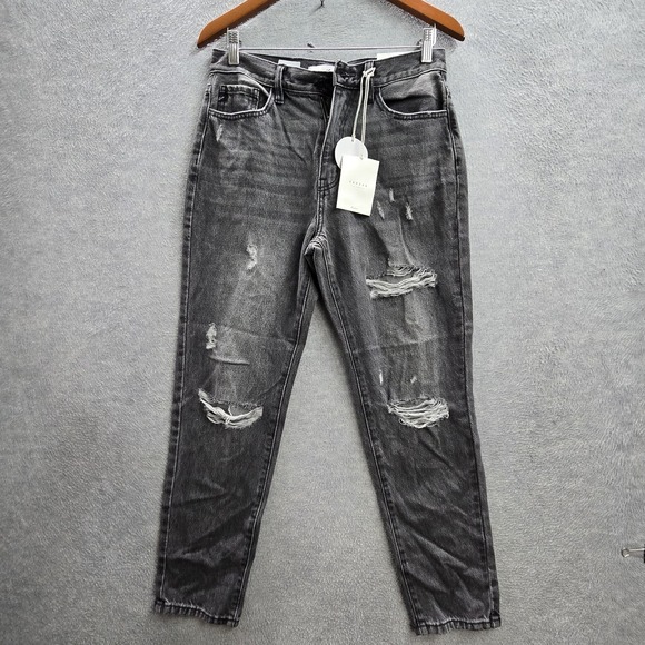 KanCan Denim - Kancan Women Jeans‎ 7/27 Gray Denim Estilo VC1048 Grunge 26" Inseam NWT